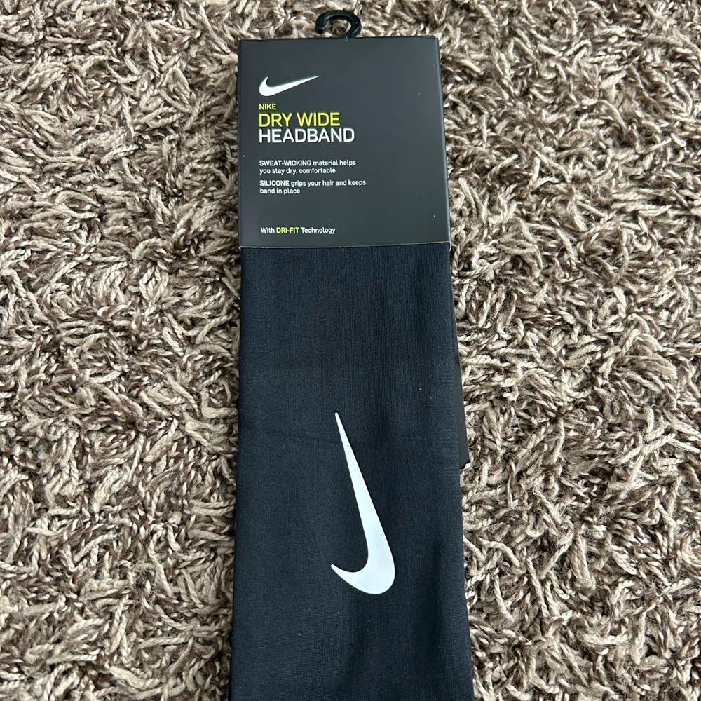 Nike Black Dry Wide Headband